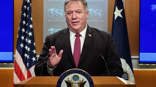 US Secretary of State Mike Pompeo in Washington on Oct. 21, 2020. US Secretary of State Mike Pompeo in Washington on Oct. 21, 2020.
