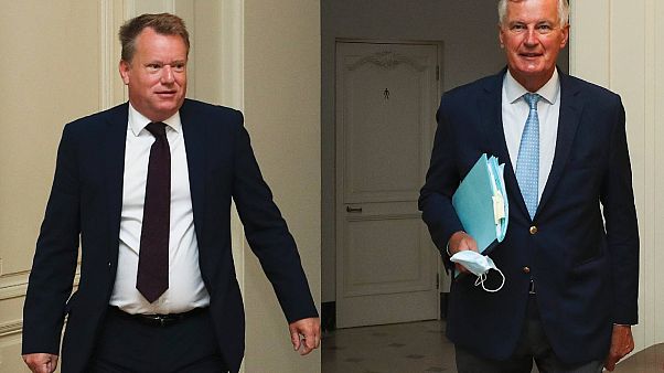 David Frost ve Michel Barnier David Frost ve Michel Barnier