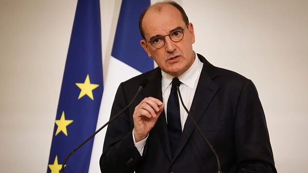 Le Premier ministre français, Jean Castex, lors d'une conférence de presse consacrée à la seconde vague de l'épidémie de Covid-19, à Paris le 22 octobre 2020 Le Premier ministre français, Jean Castex, lors d'une conférence de presse consacrée à la seconde vague de l'épidémie de Covid-19, à Paris le 22 octobre 2020