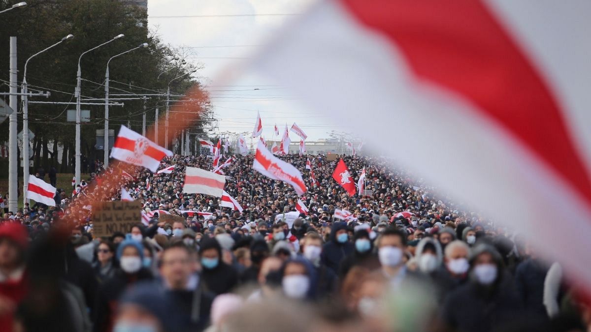 تظاهرات مخالفان لوکاشنکو در بلاروس