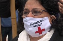 Manifestation d'infirmières en Argentine