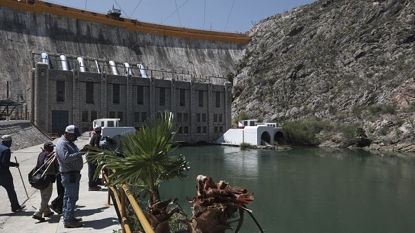 Presa de La Boquilla, en el estado de Chihuahua, México, 9 de septiembre 2020 Presa de La Boquilla, en el estado de Chihuahua, México, 9 de septiembre 2020