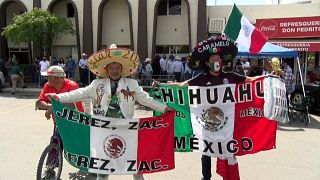 Manifestantes de Chihuahua protestan contra la entrega de agua a EE.UU.