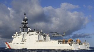 سفينة حربية أمريكية في المحيط الهادئ