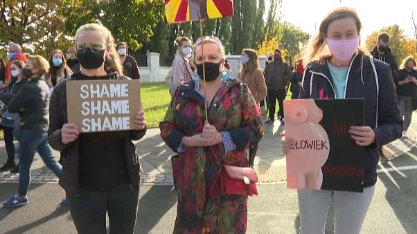 Протесты в Польше: "За свободу и права женщин" Протесты в Польше: "За свободу и права женщин"