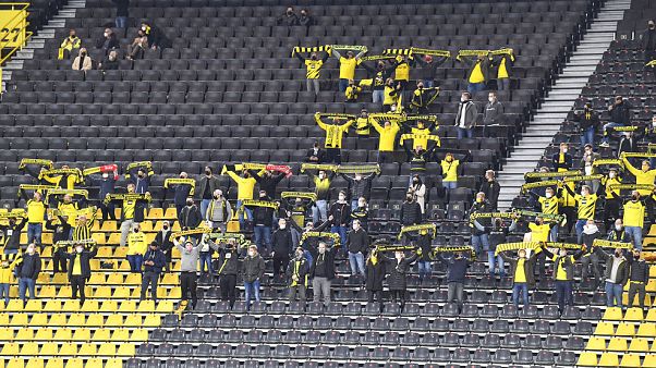 Wo ist der Fan im blauen Trikot? Wo ist der Fan im blauen Trikot?