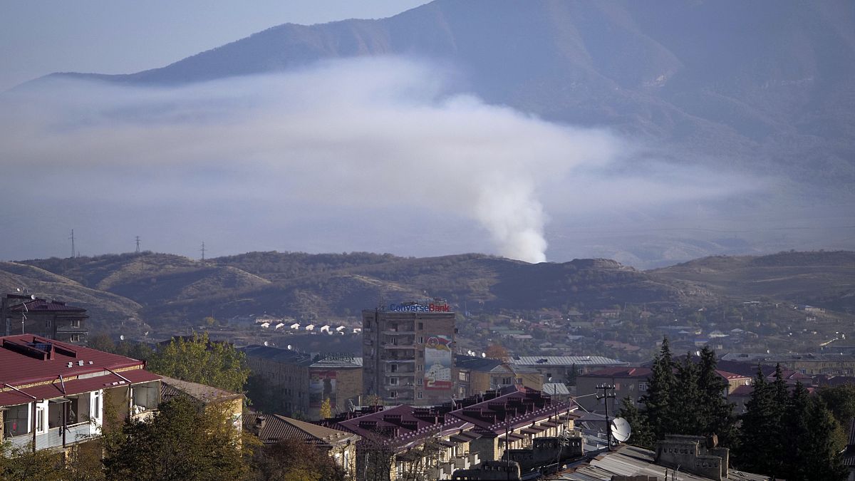 Обстрел Степанакерта/Ханкенди в Нагорном Карабахе