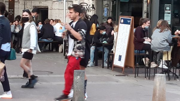 Junge Leute in Lyon Junge Leute in Lyon