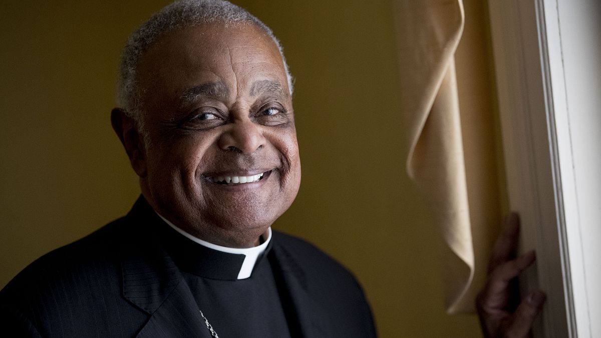 File photo: Washington DC Archbishop Wilton Gregory poses for a portrait following mass at St. Augustine Church in Washington. June 2, 2019.