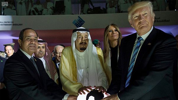 ترامب والملك سلمان والرئيس السيسي ترامب والملك سلمان والرئيس السيسي