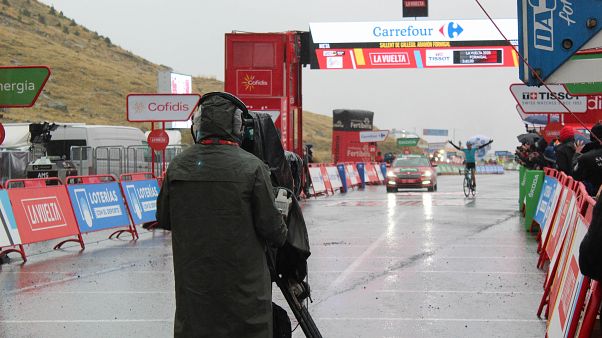Llegada épica de Izaguirre a Formigal Llegada épica de Izaguirre a Formigal