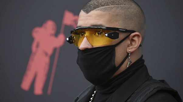 El artista urbano puertorriqueño Bad Bunny en una foto de archivo El artista urbano puertorriqueño Bad Bunny en una foto de archivo