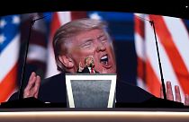 Donald Trump beszél 2016 júliusában a clevelandi republikánus konvención