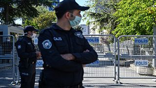 عنصران من الشرطة التركية