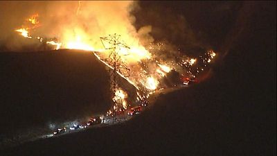 ویدئو؛ دلیل آتش‌سوزی اورنج‌کانتی کالیفرنا احتمالا کابل برق بوده است