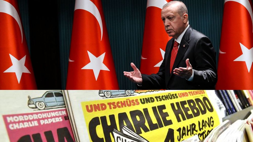 Fransız Mizah Dergisi Charlie Hebdodan Erdoğanı Hedef Alan Karikatür