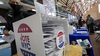 Wahlurne für Frühwähler in New York