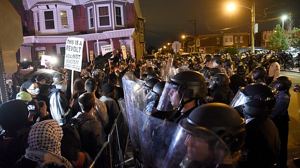 Protesters face off with police during a demonstration Tuesday, Oct. 27, 2020, in Philadelphia. Hundreds marched over the police shooting of Walter Wallace, 27. Protesters face off with police during a demonstration Tuesday, Oct. 27, 2020, in Philadelphia. Hundreds marched over the police shooting of Walter Wallace, 27.