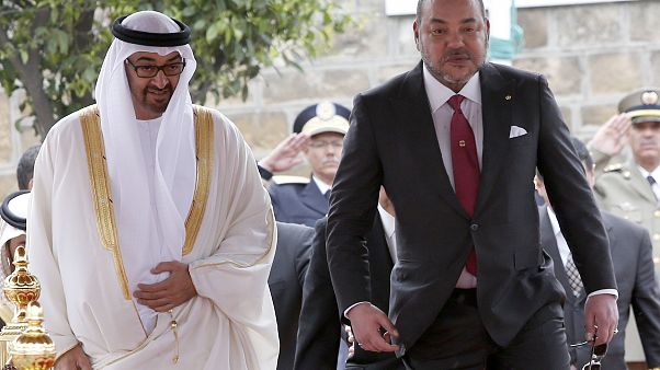 العاهل المغربي محمد السادس وولي عهد أبو ظبي محمد بن زايد العاهل المغربي محمد السادس وولي عهد أبو ظبي محمد بن زايد