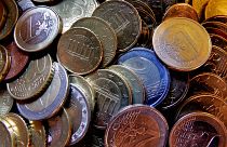 Euro coins are seen in Frankfurt, central Germany, Tuesday, Nov. 28, 2006.