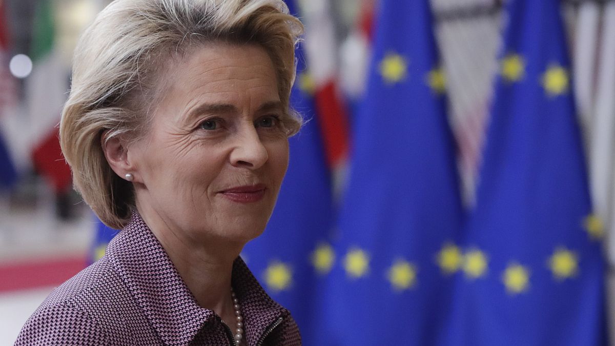 European Commission President Ursula von der Leyen in Brussels on October 15, 2020.