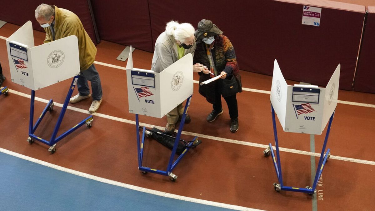 Des électeurs votent de manière anticipée le 27 octobre 2020 à New York.