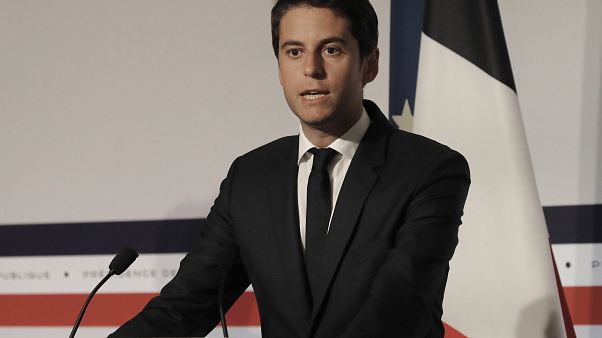 Fransa Hükümet Sözcüsü Gabriel Attal Fransa Hükümet Sözcüsü Gabriel Attal