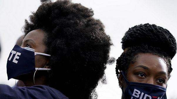 Biden-Unterstützerinnen in Atlanta Biden-Unterstützerinnen in Atlanta