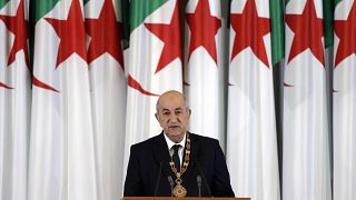 Le président algérien Abdelmadjid Tebboune le 19 décembre 2019 à Alger. 