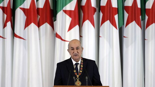 Le président algérien Abdelmadjid Tebboune le 19 décembre 2019 à Alger. Le président algérien Abdelmadjid Tebboune le 19 décembre 2019 à Alger.