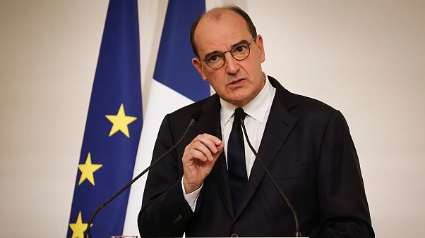 French Prime Minister Jean Castex delivers a speech during a press conference, in Paris, Thursday Oct. 22, 2020. French Prime Minister Jean Castex delivers a speech during a press conference, in Paris, Thursday Oct. 22, 2020.
