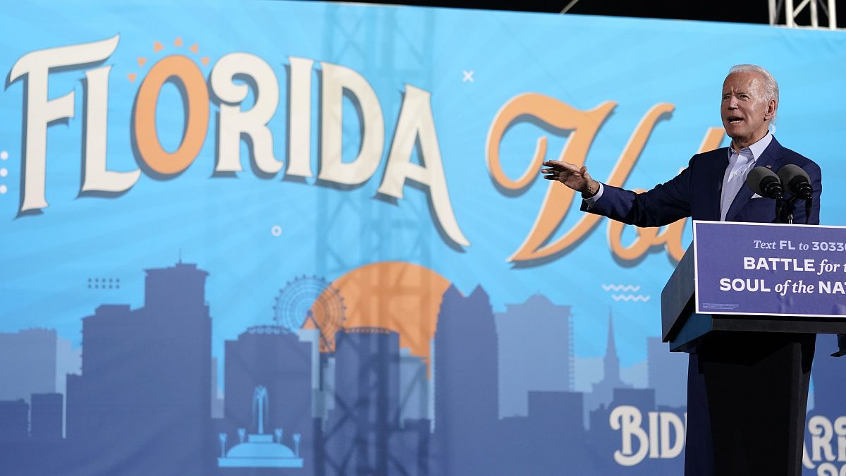 Joe Biden kampánybeszédet mond Floridában