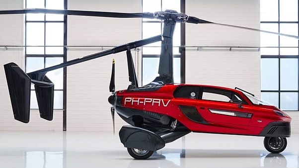 A PAL-V Liberty kinyitott rotorral A PAL-V Liberty kinyitott rotorral