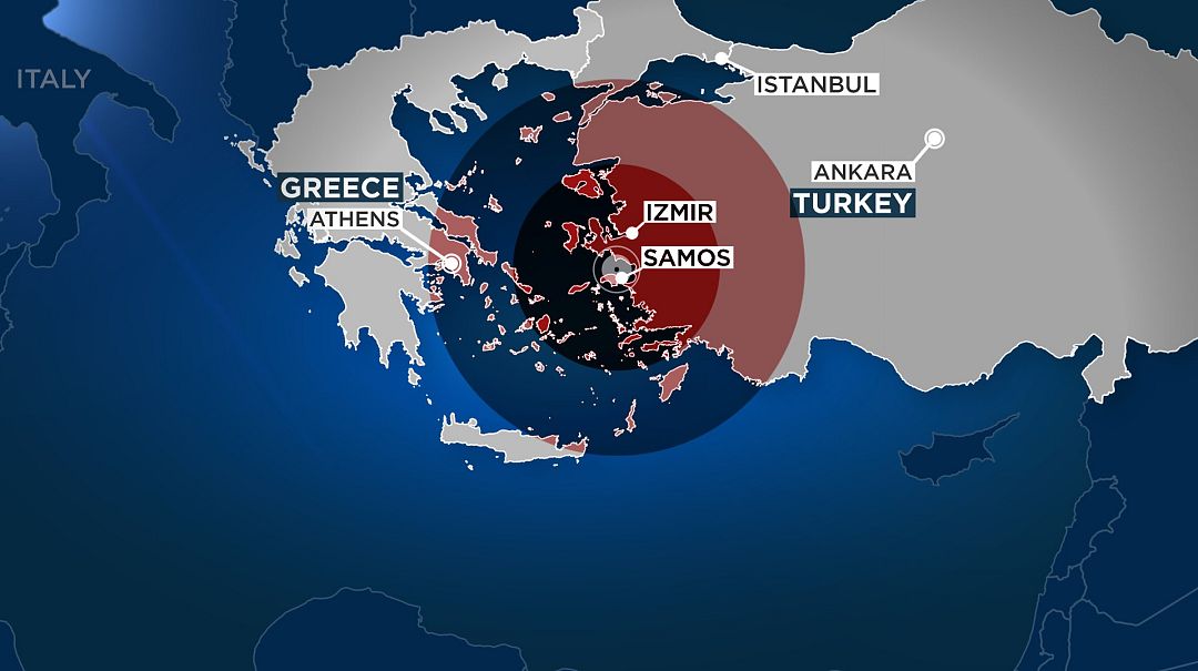 Massive earthquake brings death and destruction to Turkey and Greece