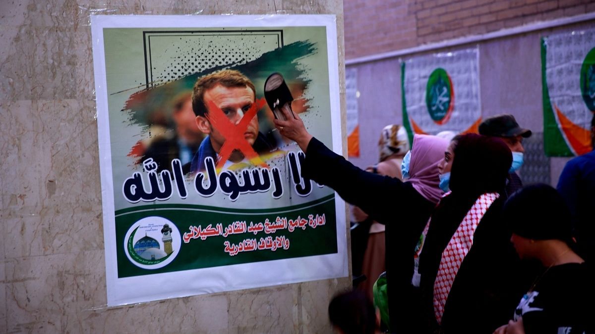 اعتراض مسلمانان به ماکرون در عراق
