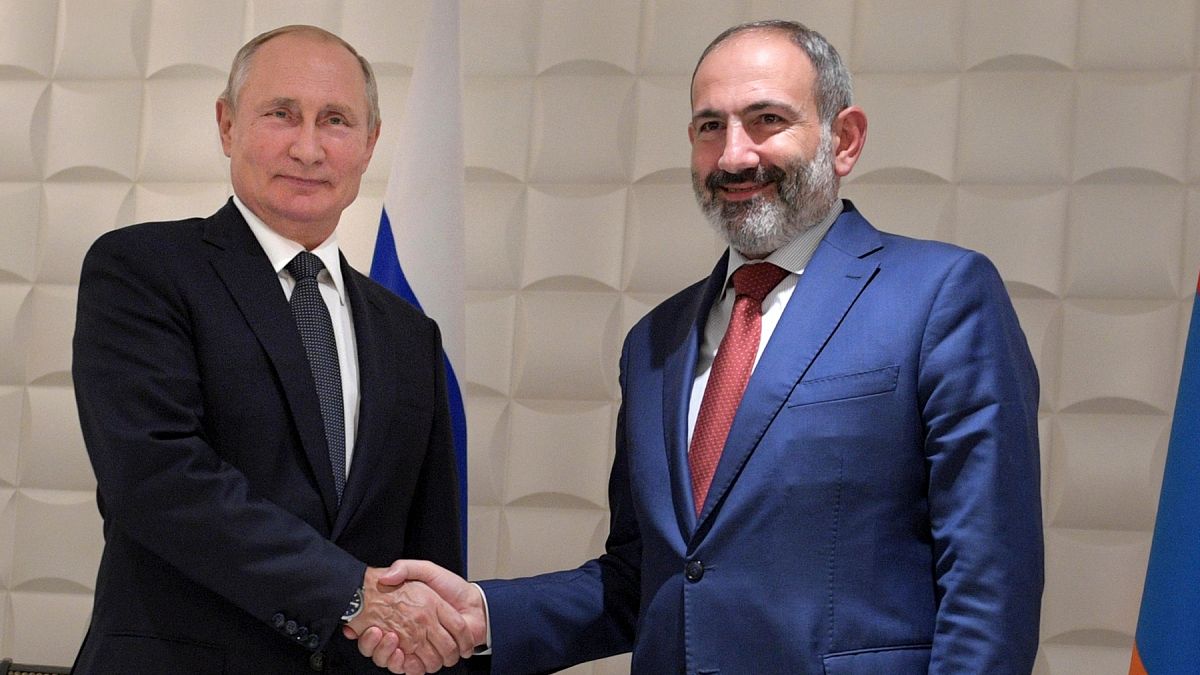 Ermenistan Başbakanı Paşinyan ile Rusya Devlet Başkanı Putin