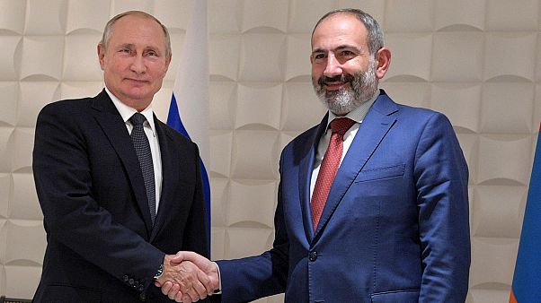 Ermenistan Başbakanı Paşinyan ile Rusya Devlet Başkanı Putin Ermenistan Başbakanı Paşinyan ile Rusya Devlet Başkanı Putin