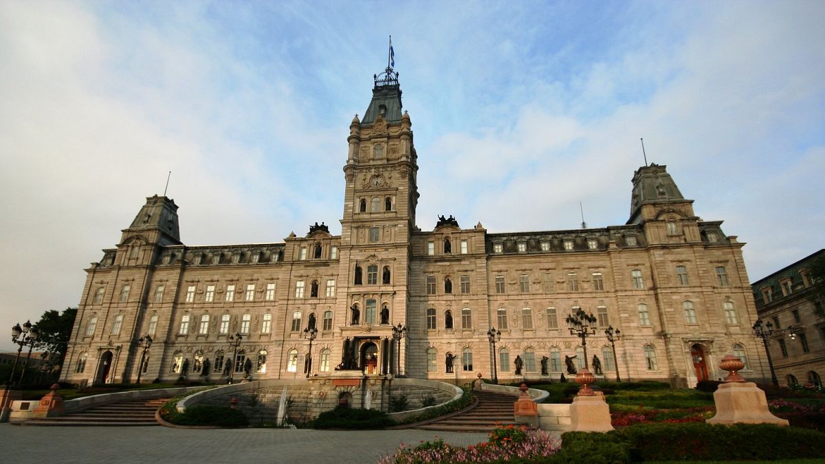 The regioal legislature in Québec City, Canada. 