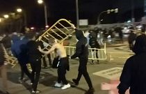 Disturbios en Madrid contra las restricciones ligadas a la pandemia