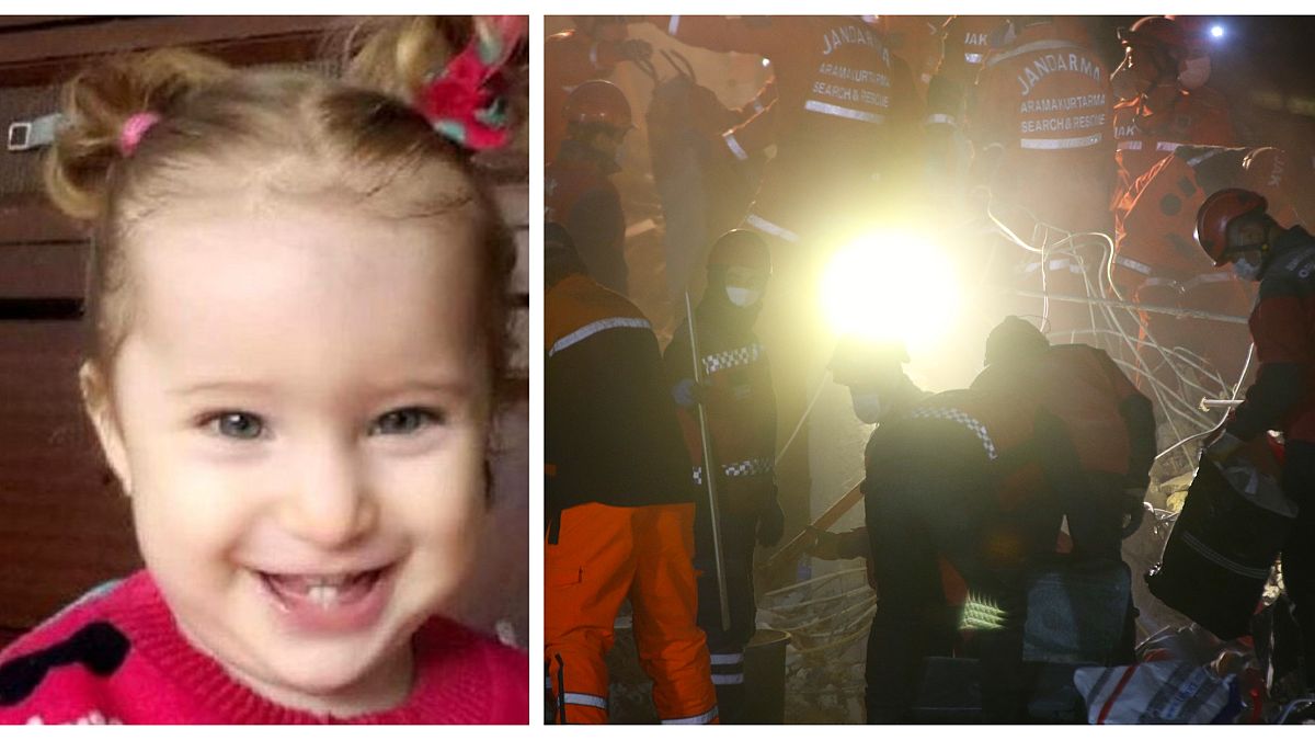 İzmir depreminden 65 saat sonra 3 yaşındaki Elif sağ kurtarıldı