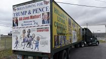 Агитационный фургон сторонников Дональда Трампа в Пенсильвании