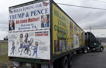 Агитационный фургон сторонников Дональда Трампа в Пенсильвании