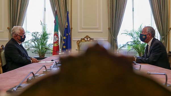 António Costa e Marcelo Rebelo de Sousa debatem estado de emergência em Portugal António Costa e Marcelo Rebelo de Sousa debatem estado de emergência em Portugal