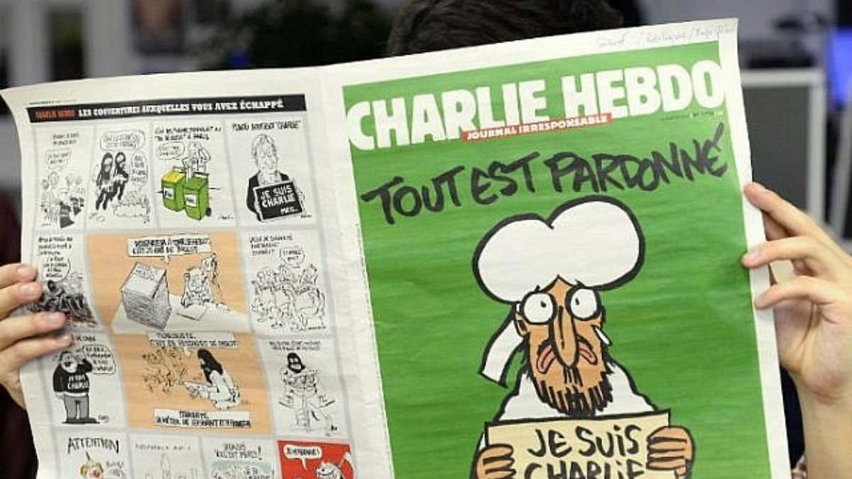 CHarlie Hebdo Fransız medyası manşetlerinde