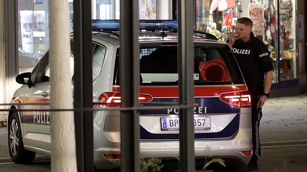 Police patrol at the Rotenturmstrasse near a synague in central Vienna on November 2, 2020, following a shooting. Police patrol at the Rotenturmstrasse near a synague in central Vienna on November 2, 2020, following a shooting.