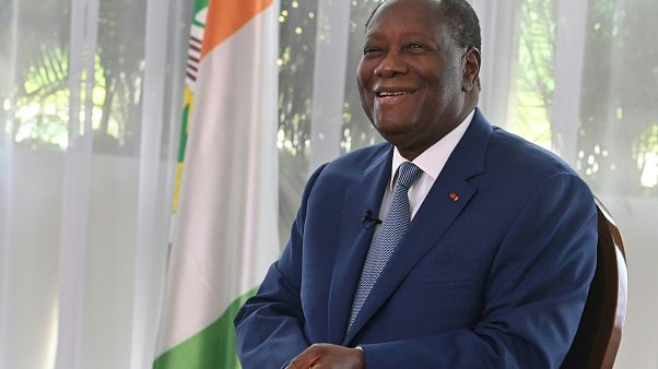 Alassane Ouattara lors d'une interview par l'Agence France Presse le 28/10/20 Alassane Ouattara lors d'une interview par l'Agence France Presse le 28/10/20