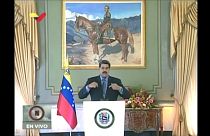 El presidente de Venezuela, Nicolás Maduro, durante su intervención televisada