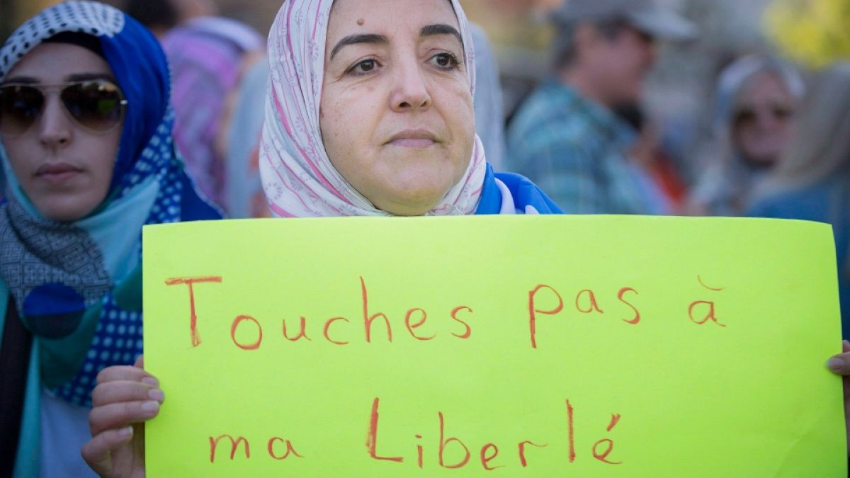 Quebec'te bir protesto