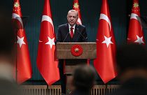 Cumhurbaşkanı Recep Tayyip Erdoğan, Cumhurbaşkanlığı Kabine Toplantısı'nın ardından açıklamalarda bulundu.