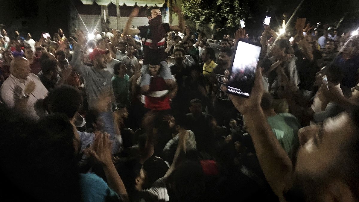 صورة أرشيفية لمظاهرة ضد الحكومة المصرية